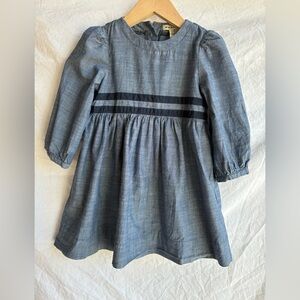 Anthem of The Ants Nautical Cotton Chambray Dress, 3T